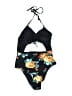 Cupshe Floral Black One Piece Swimsuit Size XL - photo 2