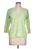 Tweeds Green 3/4 Sleeve Top Size L - photo 1