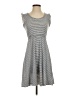 Max Studio Stripes Gray Casual Dress Size XS - photo 1