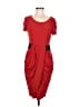 Autograph Solid Red Cocktail Dress Size UK 10 / US 6 - photo 1