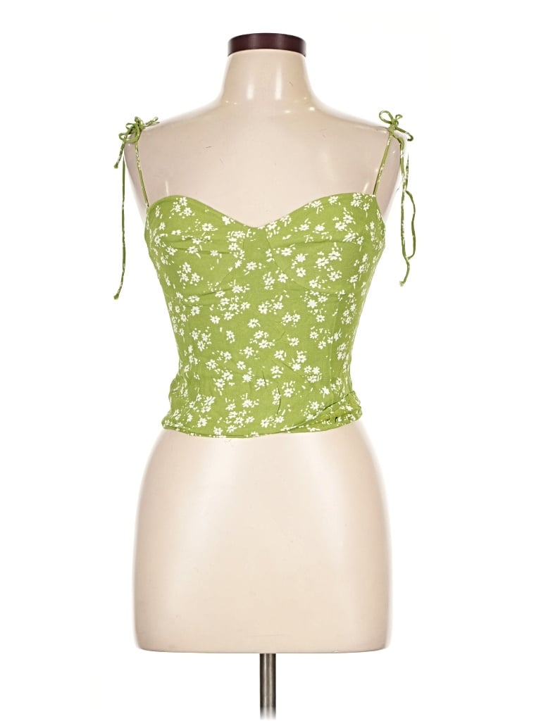 Pre-owned Reformation Sleeveless Blouse In Green