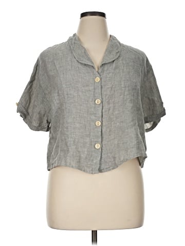Flax Short Sleeve Blouse (view 1)