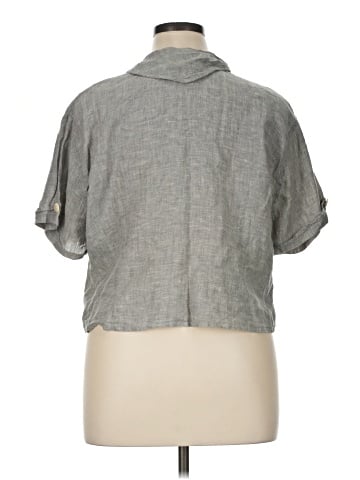 Flax Short Sleeve Blouse (view 2)