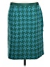 Boden Houndstooth Teal Wool Skirt Size 12R - photo 1
