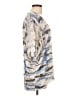 ENTI Silver Short Sleeve Blouse Size L - photo 4