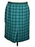 Boden Houndstooth Teal Wool Skirt Size 12R - photo 2