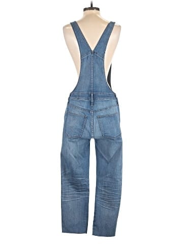 Madewell Skinny Overalls in Kemp Wash (view 2)