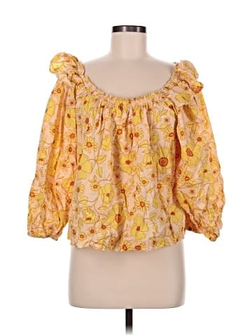 Free People 3/4 Sleeve Blouse (view 1)