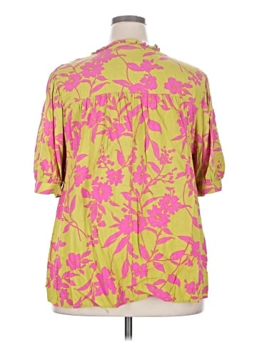 Easel 3/4 Sleeve Blouse (view 2)