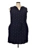 Gap 100% Rayon Polka Dots Blue Casual Dress Size XXL - photo 1
