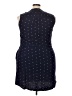 Gap 100% Rayon Polka Dots Blue Casual Dress Size XXL - photo 2