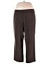 Roz & Ali Solid Brown Active Pants Size 16 - photo 1