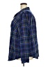 Torrid Plaid Blue Long Sleeve Button-Down Shirt Size 4X Plus (4) - photo 5