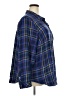 Torrid Plaid Blue Long Sleeve Button-Down Shirt Size 4X Plus (4) - photo 4