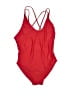 Assorted Brands Solid Red One Piece Swimsuit Size M - photo 1