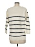 Pure Collection 100% Cashmere Stripes Ivory Cashmere Pullover Sweater Size 6 - photo 2