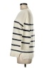 Pure Collection 100% Cashmere Stripes Ivory Cashmere Pullover Sweater Size 6 - photo 5