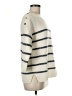 Pure Collection 100% Cashmere Stripes Ivory Cashmere Pullover Sweater Size 6 - photo 4