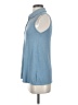 ModCloth Blue Sleeveless Button-Down Shirt Size S - photo 5