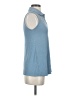 ModCloth Blue Sleeveless Button-Down Shirt Size S - photo 4