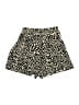Have 100% Polyester Animal Print Gold Shorts Size M - photo 2