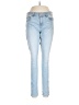 Express Jeans Solid Blue Jeans Size 10 - photo 1