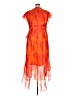 Xscape 100% Polyester Orange Cocktail Dress Size 14 - photo 2