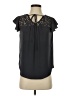 Ann Taylor LOFT 100% Polyester Black Short Sleeve Blouse Size XS - photo 1