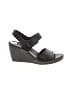 Naturalizer 100% Leather Black Wedges Size 7 - photo 1