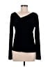 Willi Smith Black Long Sleeve Top Size M - photo 1