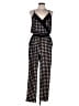 Mia Bella Polka Dots Black Jumpsuit Size L - photo 1
