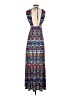 Veronica M. Print Blue Casual Dress Size S - photo 2