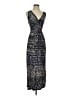 Angie 100% Rayon Paisley Blue Cocktail Dress Size S - photo 1