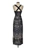 Angie 100% Rayon Paisley Blue Cocktail Dress Size S - photo 2