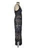 Angie 100% Rayon Paisley Blue Cocktail Dress Size S - photo 4