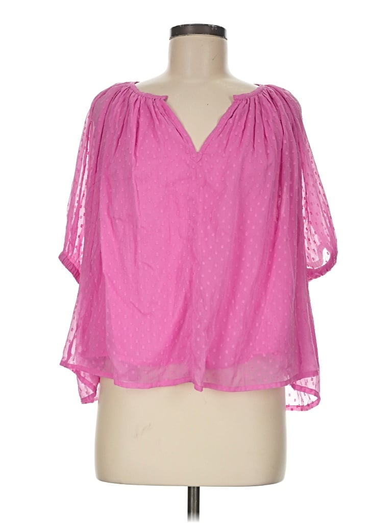 Pre-owned Roller Rabbit Short Sleeve Blouse In Pink