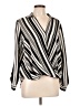 DressBarn Silver Long Sleeve Blouse Size L - photo 1