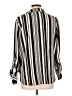 DressBarn Silver Long Sleeve Blouse Size L - photo 2