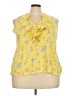 Chaps 100% Cotton Yellow Sleeveless Blouse Size 2X - photo 1
