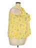 Chaps 100% Cotton Yellow Sleeveless Blouse Size 2X - photo 4