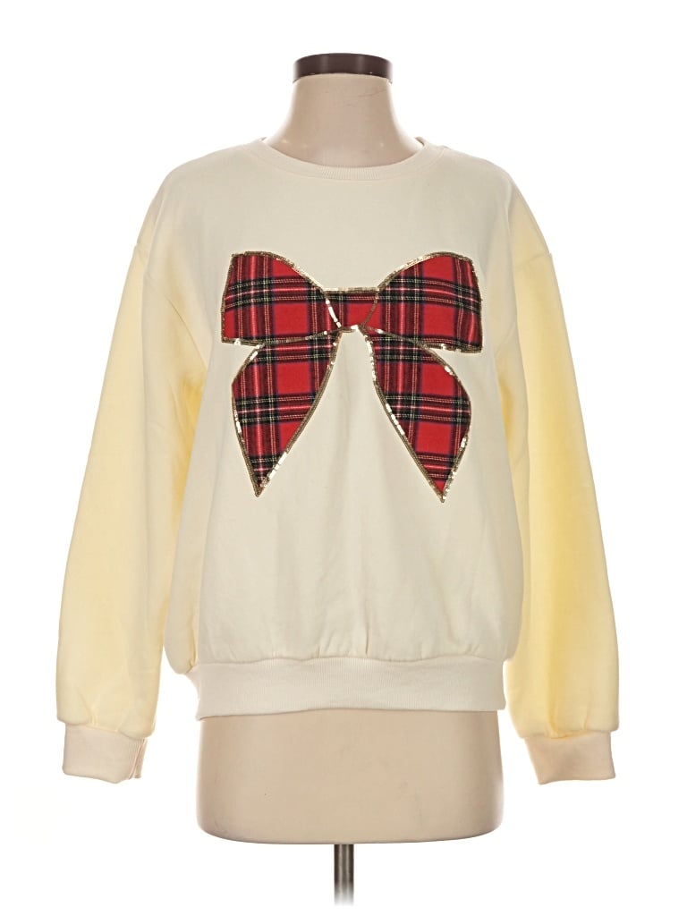 She + Sky Sweatshirt In Ivory