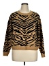 Lane Bryant 100% Acrylic Animal Print Gold Pullover Sweater Size 14 - 16 Plus - photo 1