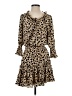 Buddy Love 100% Polyester Animal Print Tan Casual Dress Size S - photo 1
