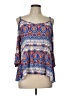 Love J 100% Rayon Blue 3/4 Sleeve Blouse Size L - photo 1