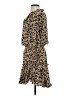 Buddy Love 100% Polyester Animal Print Tan Casual Dress Size S - photo 5