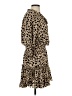 Buddy Love 100% Polyester Animal Print Tan Casual Dress Size S - photo 4