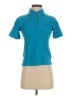 Coogi 100% Cotton Solid Blue Teal Short Sleeve Top Size S - photo 1
