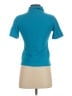 Coogi 100% Cotton Solid Blue Teal Short Sleeve Top Size S - photo 2