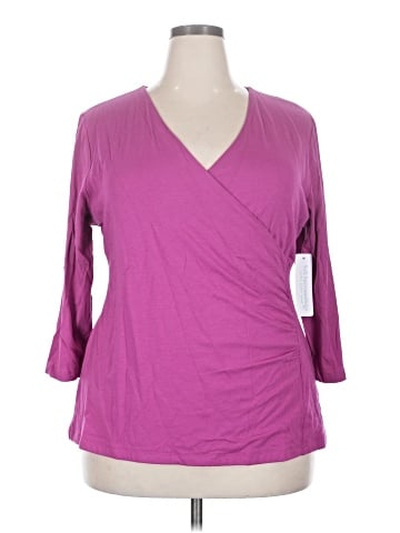 Soft Surroundings 3/4 Sleeve Top (view 1)
