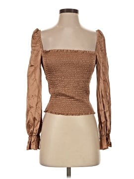 Reformation 3/4 Sleeve Silk Top